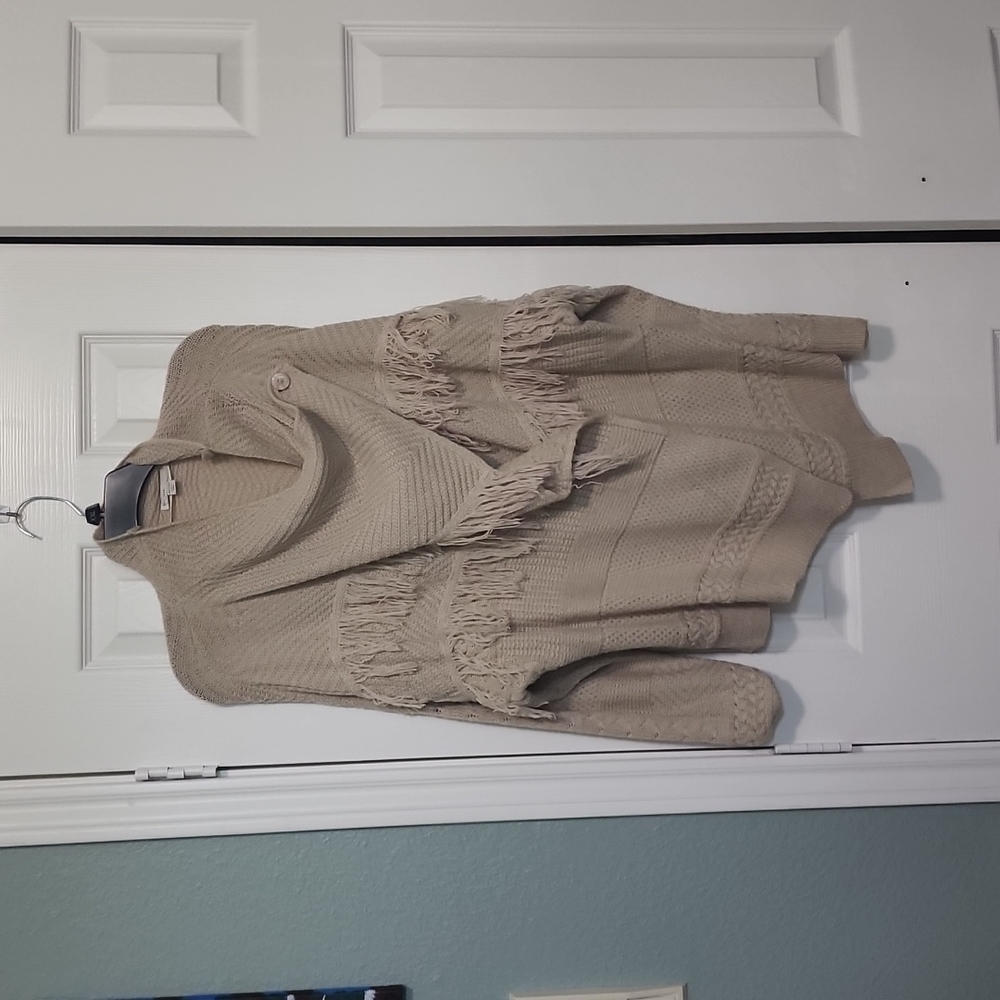 Fall Cardigan with button drape neck